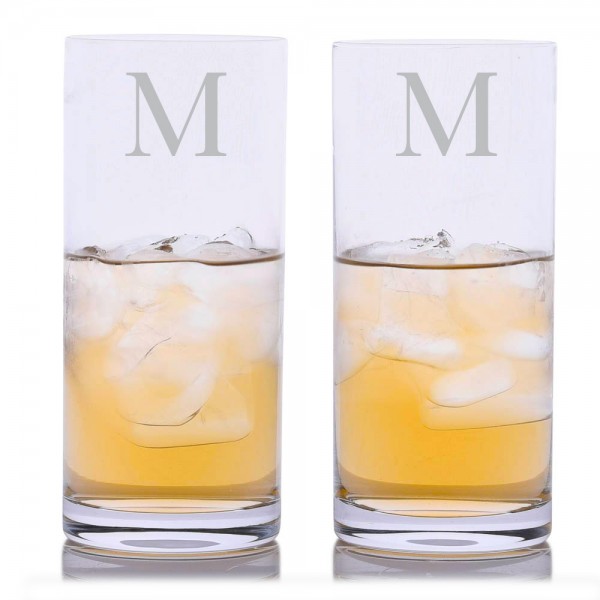 Personalized Crystal Whiskey Decanter Highball Set by Crystalize