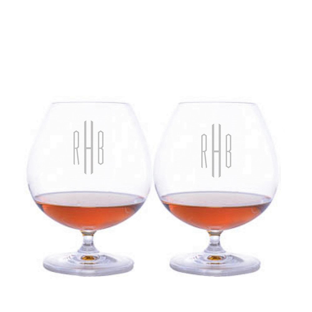 Engraved Riedel Bar Brandy Glass