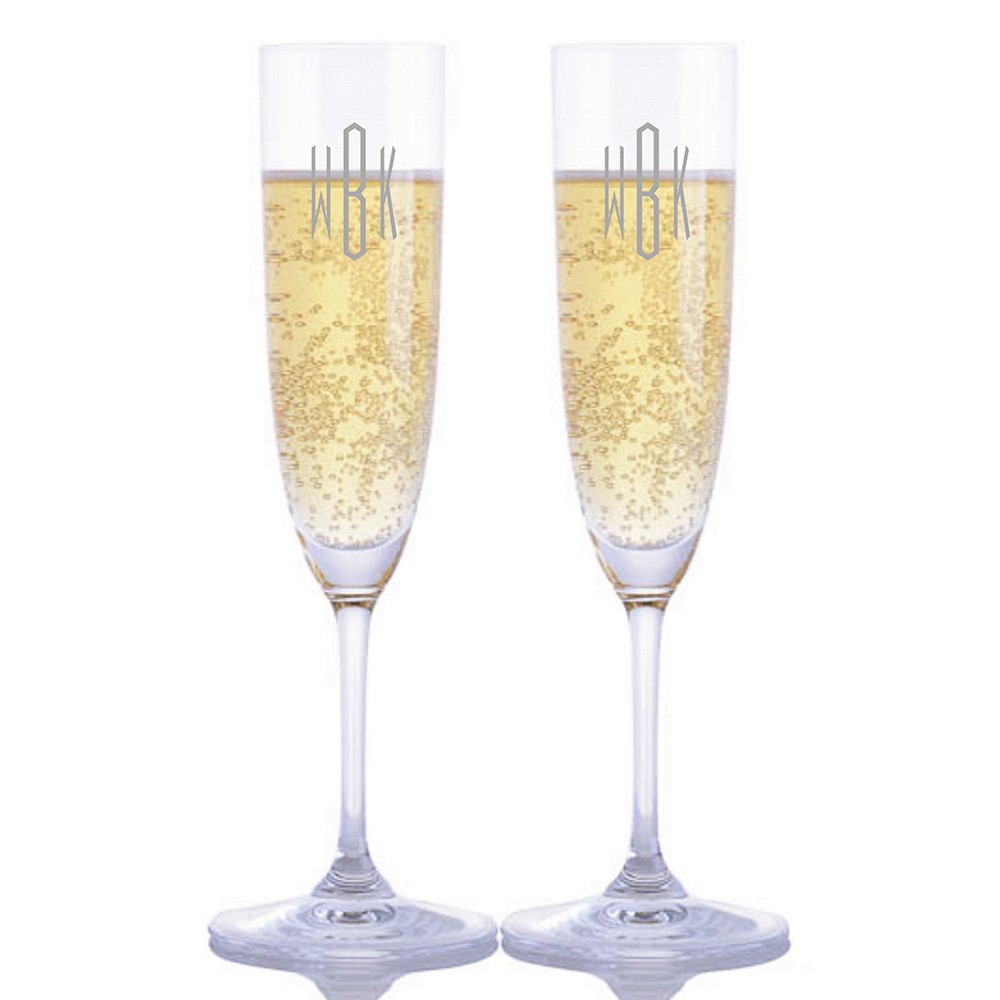 Engraved Vinum Champagne Gl 2pc Gift Set By Riedel