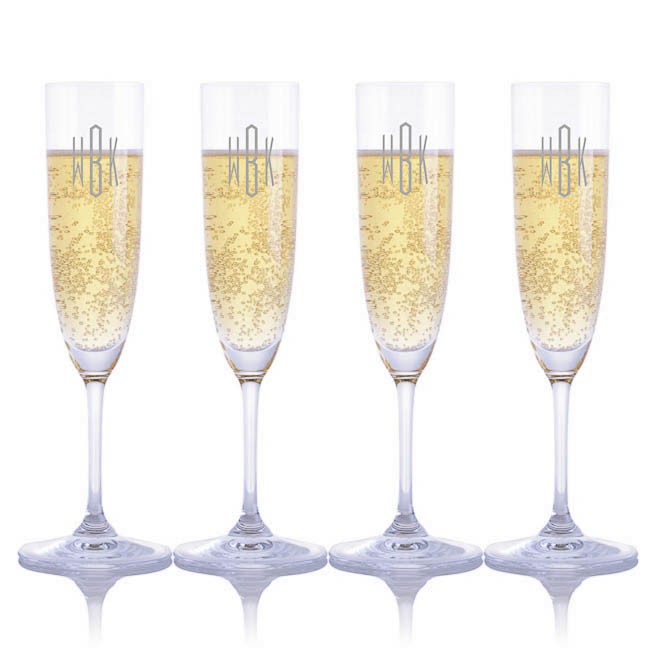Engraved Riedel Vinum Champagne GlassFree Personalization