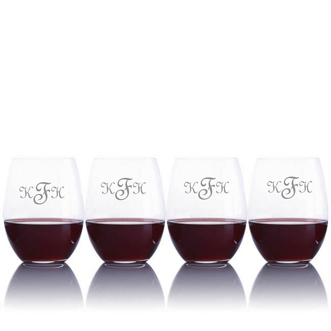 Custom Riedel O Single Wine Decanter Stemless 5pc. Gift Set