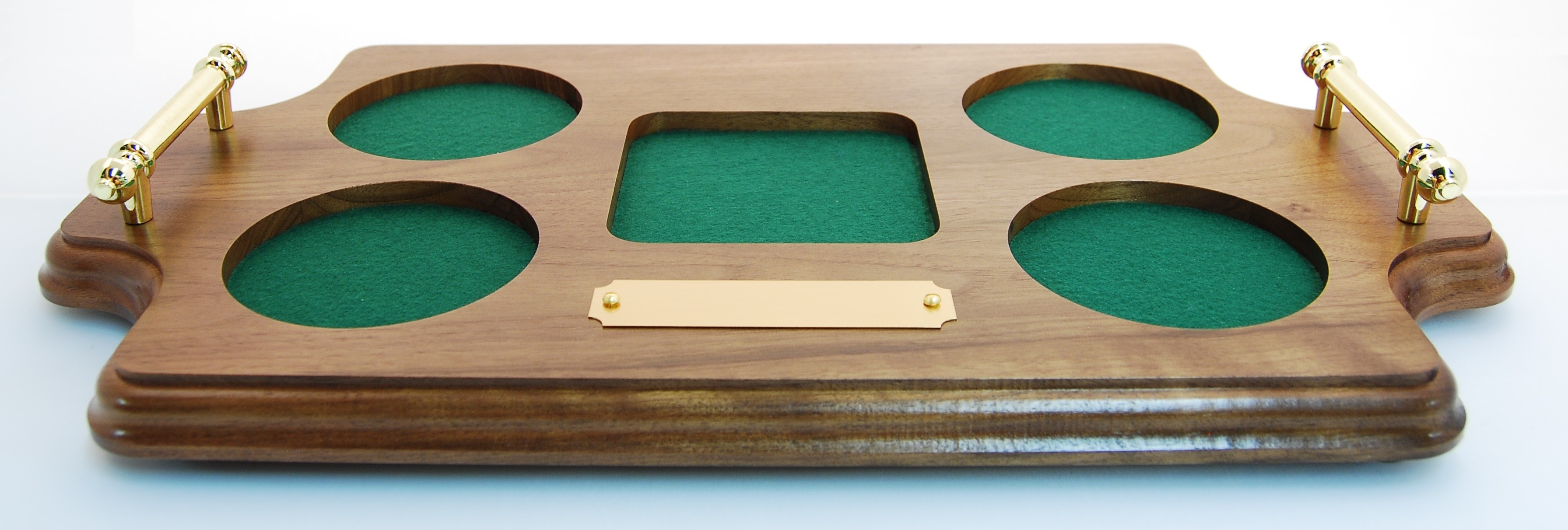 Cut Crystal Whiskey Decanter & Highballs Tray Set by Crystalize