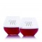 Amoroso Stemless Red Wine Glass 2pc. Set by Crystalize