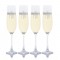 Champagne Glass 4pc. Set by Crystalize