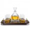 Crystal Laguna Decanter & Scotch Glasses Tray Set by Crystalize 