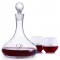 Personalized Mercury Wine Decanter 3pc. Stemless Set by Crystalize 