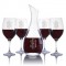 Ravenscroft Cristoff Decanter & 4 Red Wine Glasses Set
