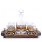Personalized Ravenscroft Crystal Taylor Decanter - Wood Tray Set