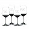 Personalized Crystal Extreme Red Wine Cabernet Glass 4pc. Set by Riedel