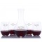 Custom Riedel Cabernet Wine Decanter 5pc. Stemless Set 