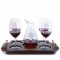 Personalized O Single Decanter Stemmed Wood Tray Set by Riedel