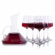 Custom Coltrane Wine Decanter 7pc. Stemmed Set By Crystalize