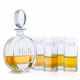 Cooper Liquor Decanter 5pc. Highball Set By Crystalize