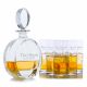 Cooper Liquor Decanter 7pc. Highball Set By Crystalize