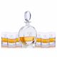 Cooper Liquor Decanter 7pc. Rocks Set By Crystalize