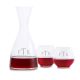 Engraved Eden Wine Decanter 3pc Stemless Set