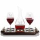 Personalized Ravenscroft Cristoff Crystal Wine Decanter Stemmed Set Wood Tray Set