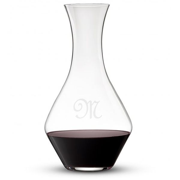 Custom Engraved Large Crystal Wine Decanter Riedel Personalized Cabernet MAGNUM Decanter 