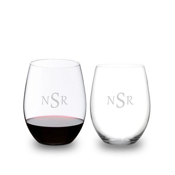 Custom Waterford Elegance Stemless Wine Glass 2pc. Set