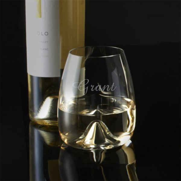 Custom Waterford Elegance Stemless Wine Glass 2pc. Set