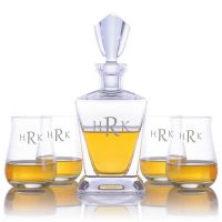 Engraved Ravenscroft Bishop Decanter Set 