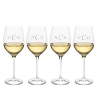 Engraved Ravenscroft Crystal Chardonnay Grand Cru Wine Glass