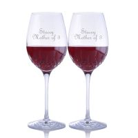 Engraved Waterford Lismore Essence Goblet / Red Wine Glass- Mother's Day Gift